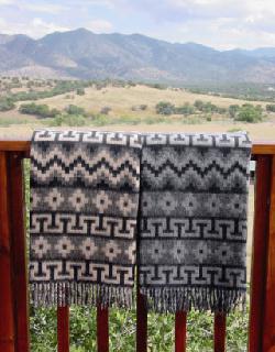 Geometric Sofa Throw - Alpaca/Wool Blend