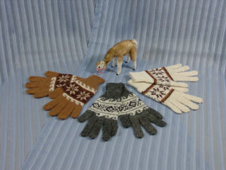 Patterned "Ilave" Gloves - 100% NaturAlpaca®